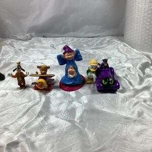 Vintage Disney DC Comics Toy Lot Goofy Donald Duck Catwoman Car Wizard Figures